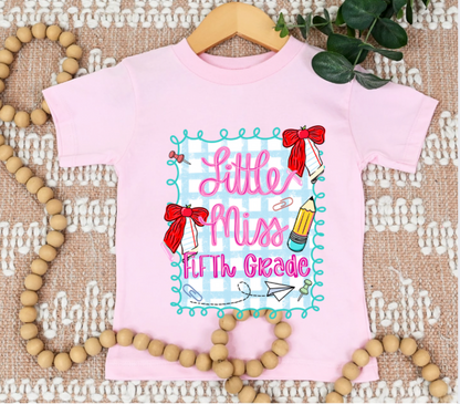 Little Miss Grade Level Tee