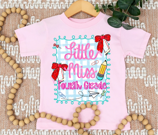 Little Miss Grade Level Tee