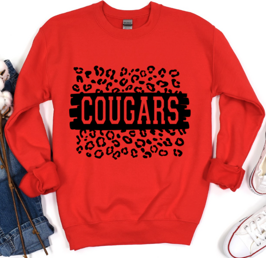 Cougars Spotted Crewneck