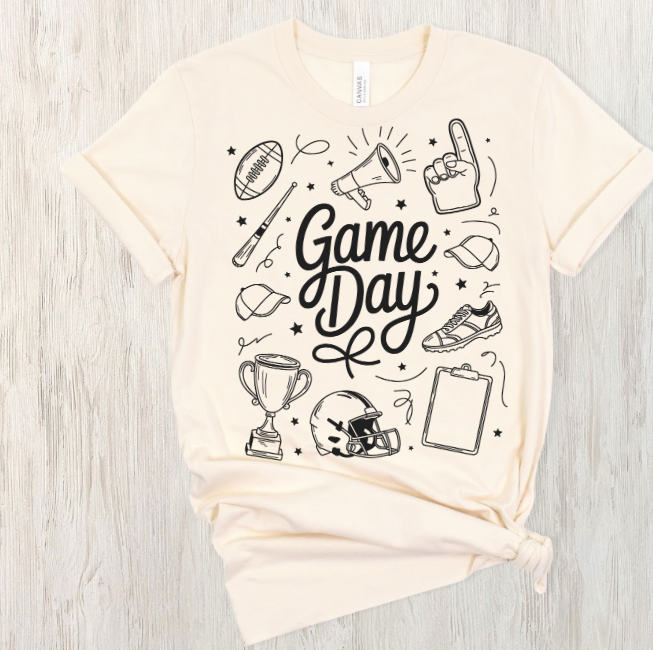 Game Day Scribble Tee