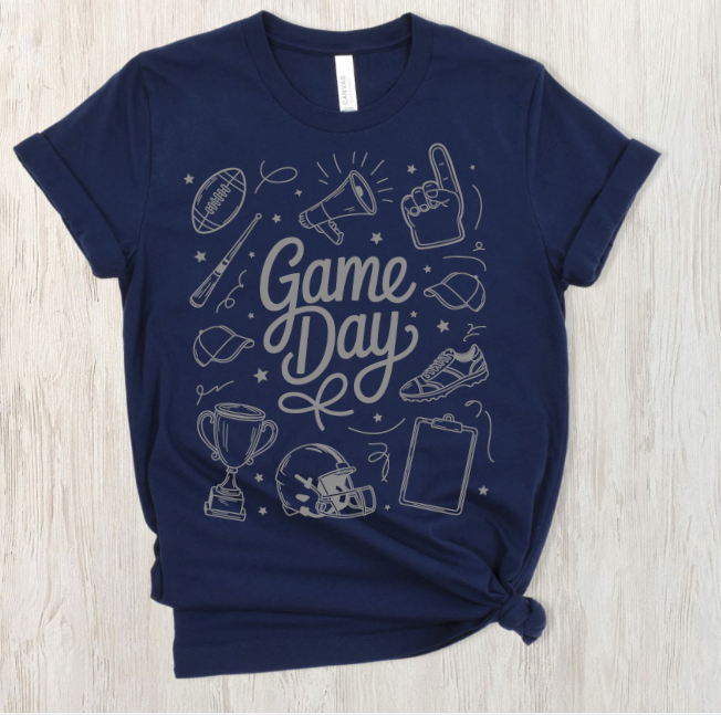 Game Day Scribble Tee