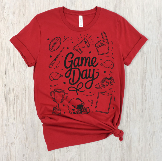 Game Day Scribble Tee