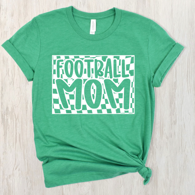 Checkered Football Mom