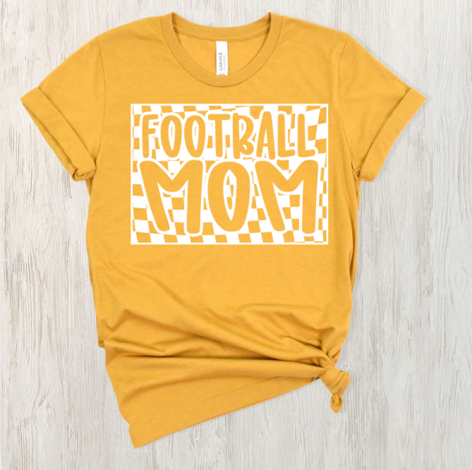 Checkered Football Mom