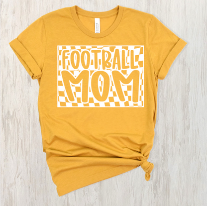 Checkered Football Mom