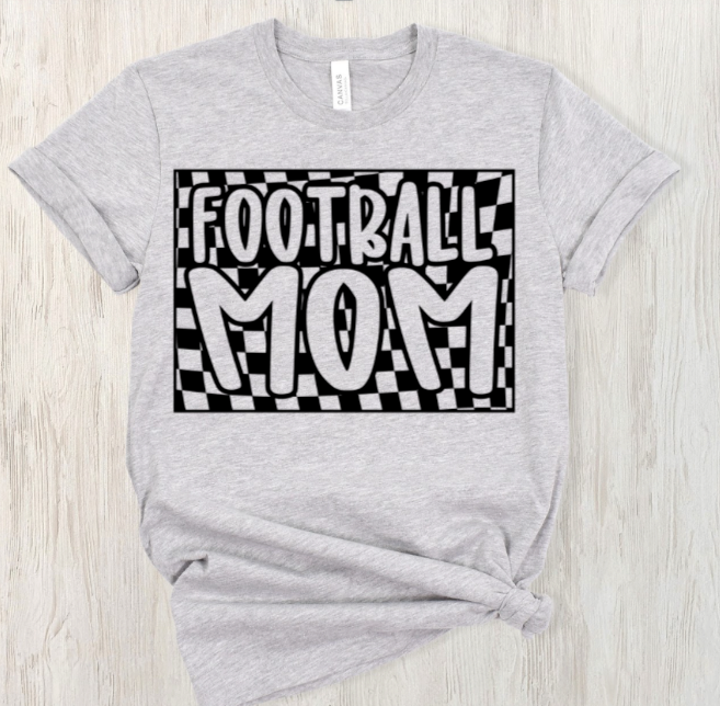 Checkered Football Mom