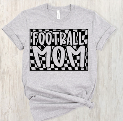 Checkered Football Mom