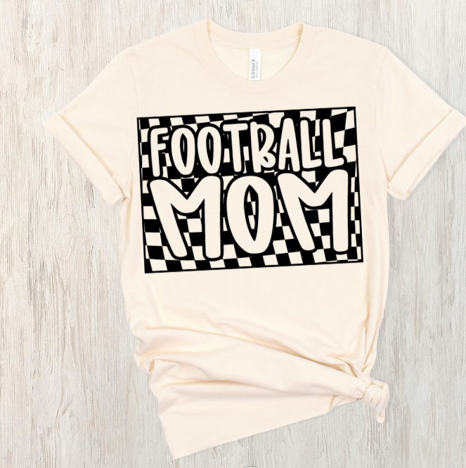 Checkered Football Mom