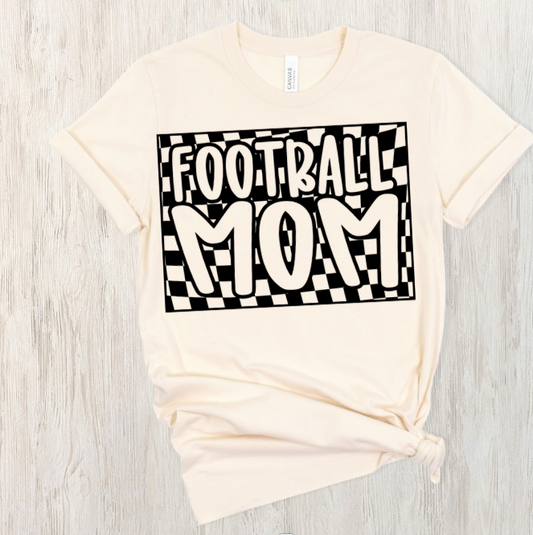 Checkered Football Mom