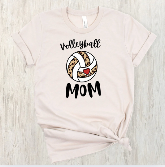 Leopard Love Volleyball Mom