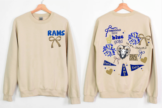 Ringgold Spirit Bow Crewneck