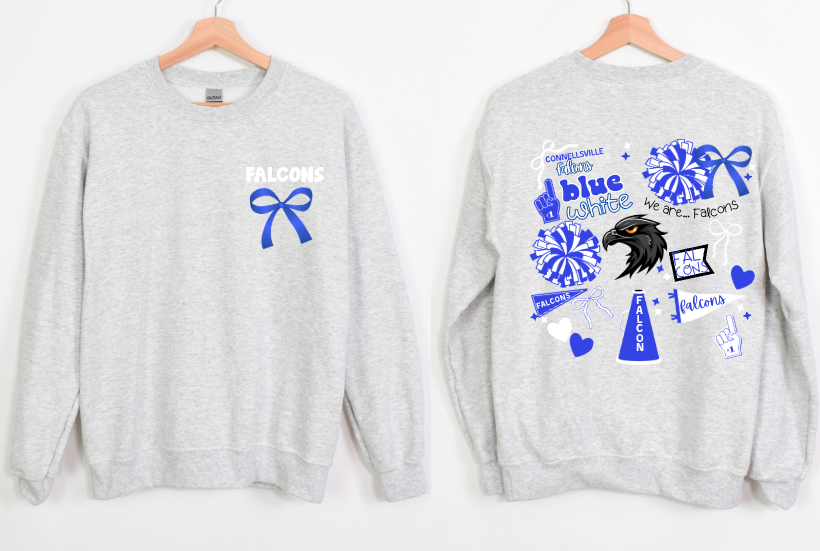 Connellsville Spirit Bow Crewneck