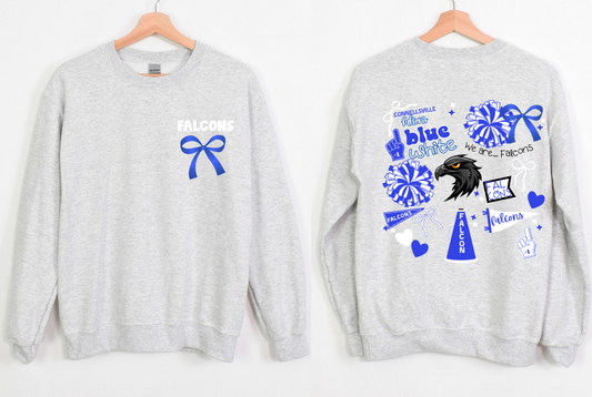 Connellsville Spirit Bow Crewneck