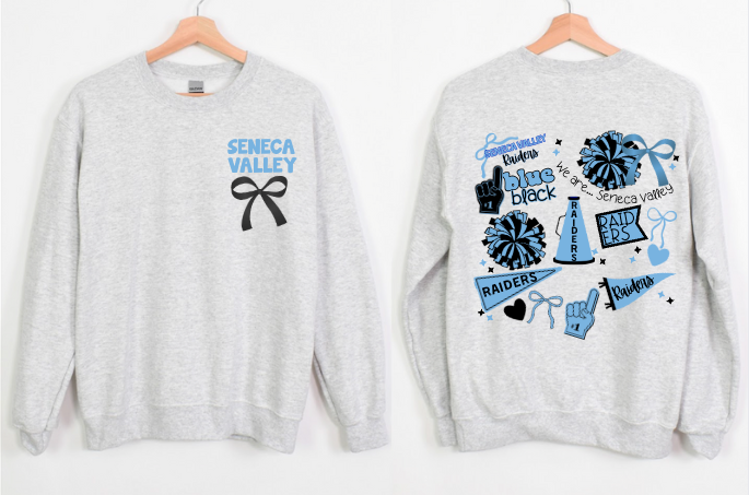 Seneca Valley Spirit Bow Crewneck