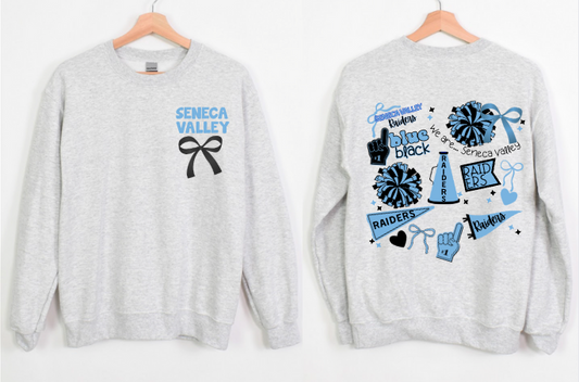 Seneca Valley Spirit Bow Crewneck