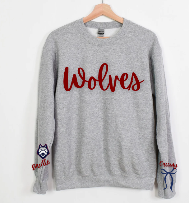 Wolves Puff Print- Personalized