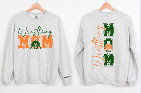 COUGARS Wrestling Mom Crewneck
