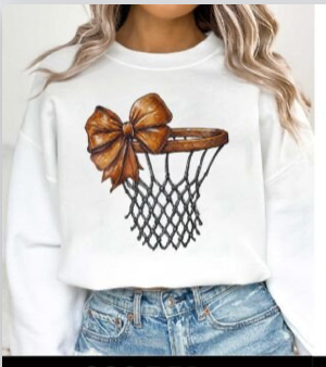 Coquette Basketball Crewneck