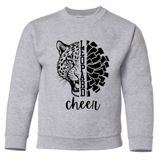Leopard Cheer Crewneck