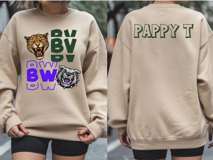 BW/BV Dual Team T-shirt and Crewneck Scalise Custom