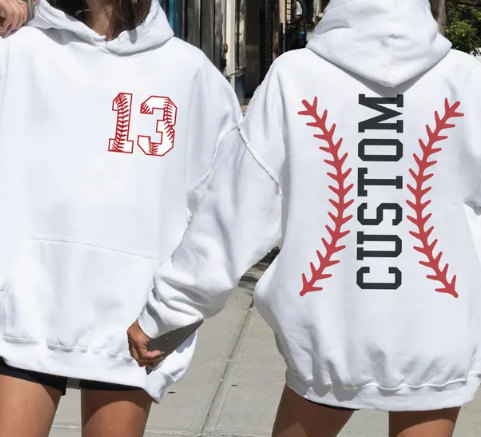 BASEBALL HOODIE- PERSONALIZED