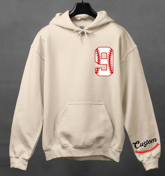 BASEBALL HOODIE- PERSONALIZED