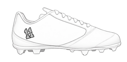 Custom Cleat/Shoe Stickers Set