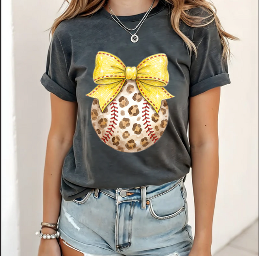 Leopard Print Baseball/Softball