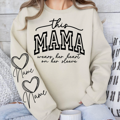This Mama wears her 💖 on her Sleeve