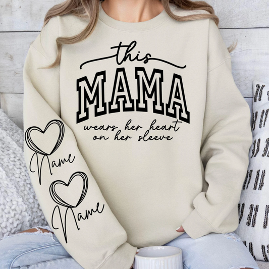 This Mama wears her 💖 on her Sleeve