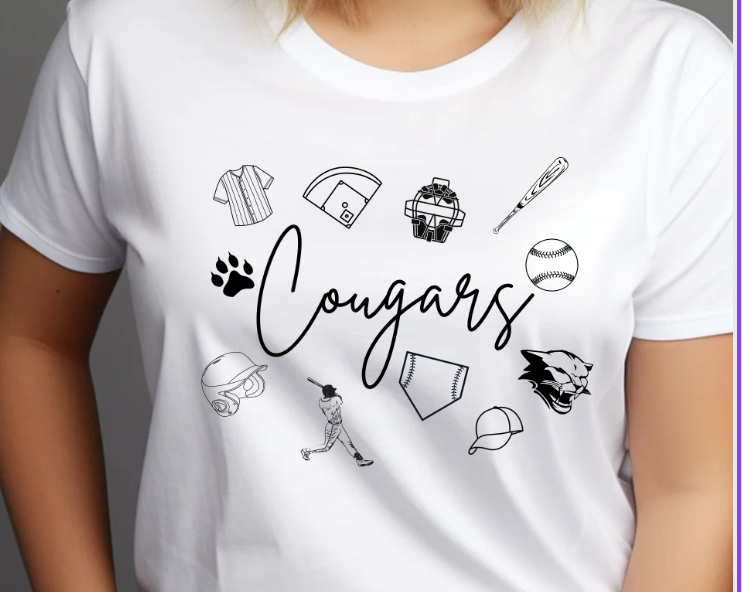 Cougars Baseball Doodle