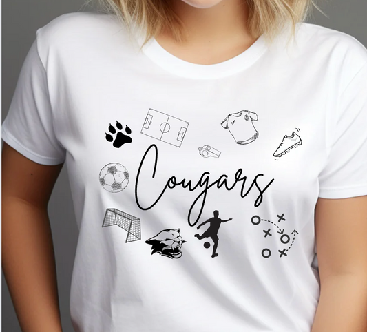 Cougars Soccer Doodle