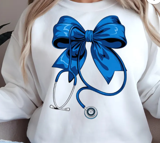 Blue Nurse Crewneck