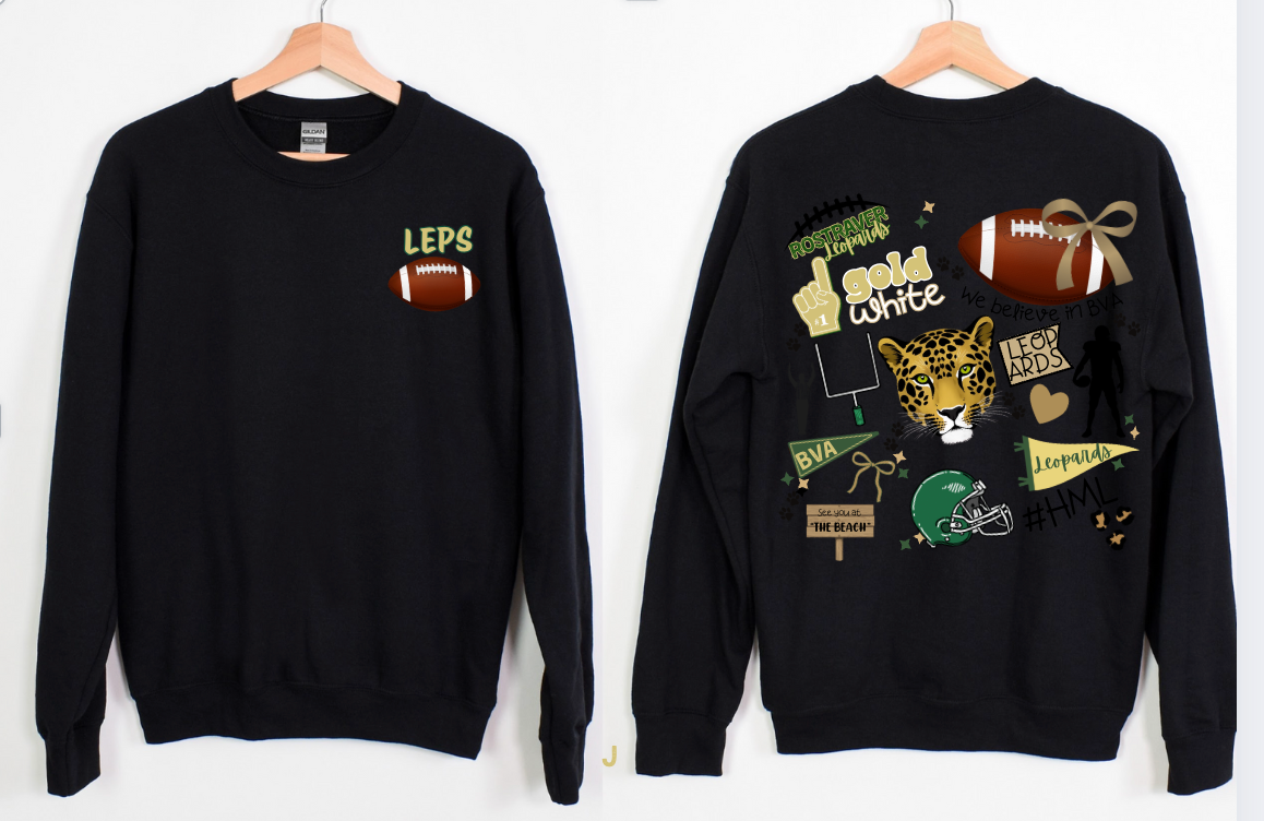 Rostraver Mama Football Spirit Bow Crewneck